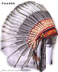 Winnetou Indianer Federhaube