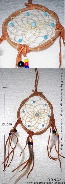 Traditioneller Dreamcatcher aus kleinen Weidenzweigen, 18cm